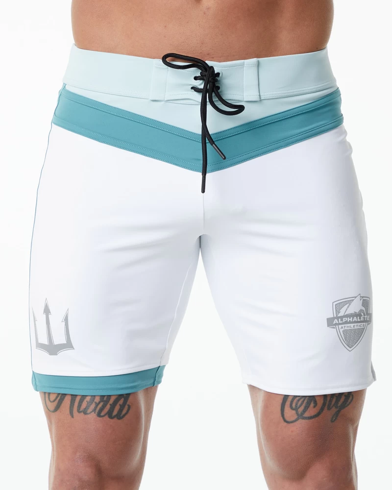 Alphalete Trident Competition Short - White