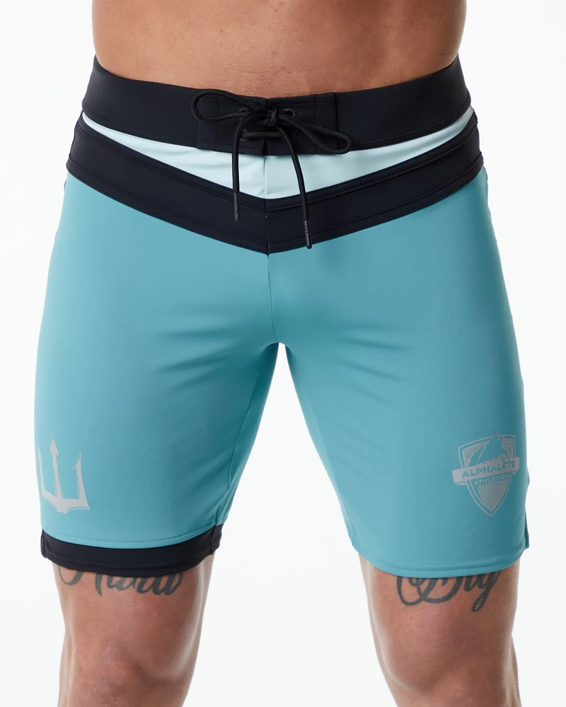 Alphalete Trident Competition Short - Teal