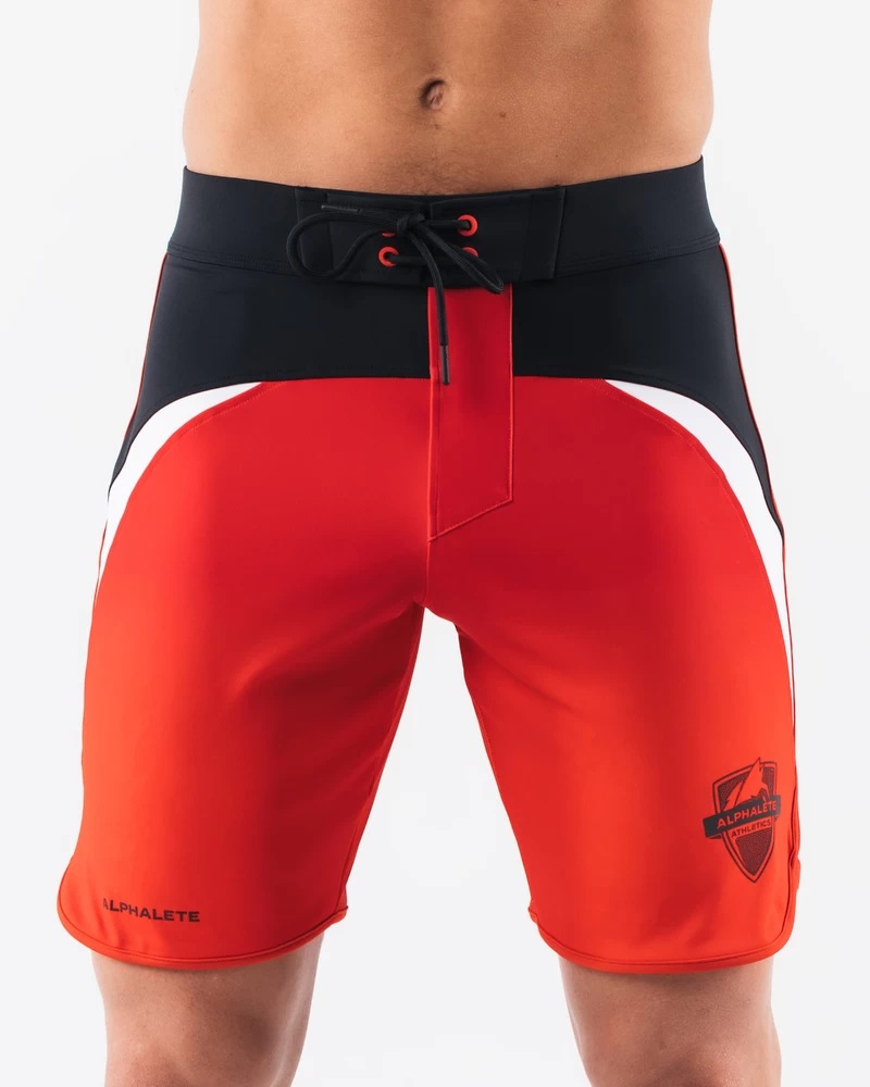 Alphalete Crescent Boardshort - Crimson Rose