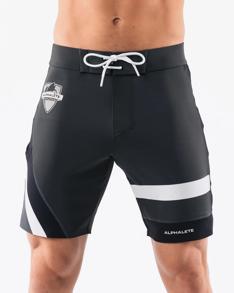 Alphalete Aztec Boardshort - Cloud Smoke