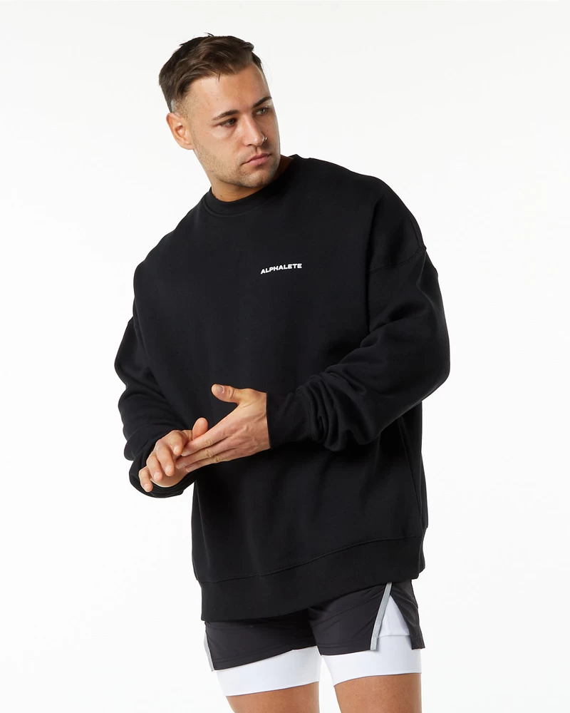 Alphalete Classic Crew - Black