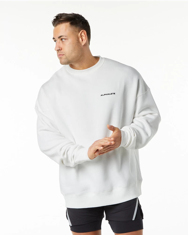 Alphalete Classic Crew - White