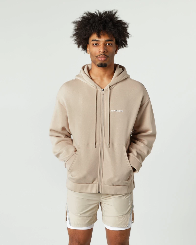 Alphalete Classic Zip Jacket - Linen