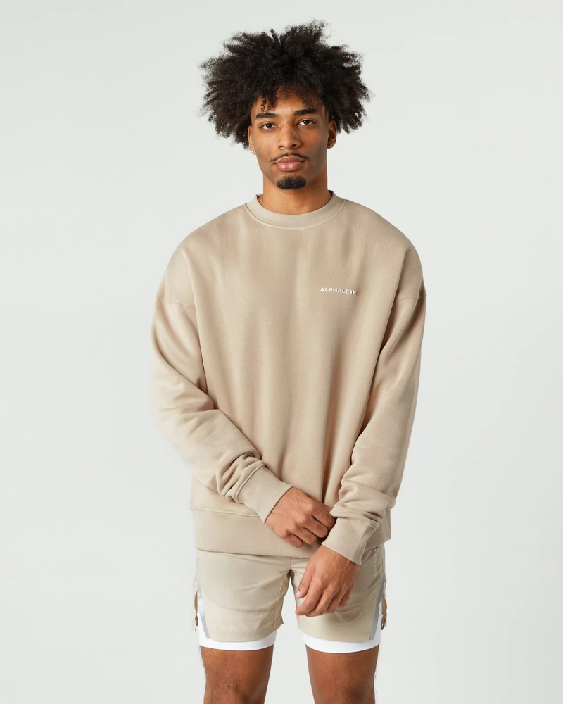 Alphalete Classic Crew - Linen
