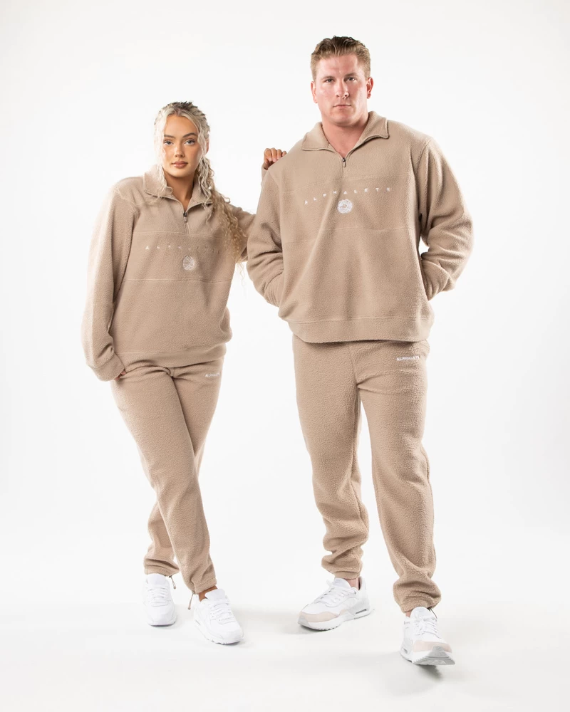 Alphalete King Quarter Zip - Linen