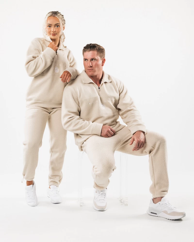 Alphalete King Quarter Zip - Vanilla