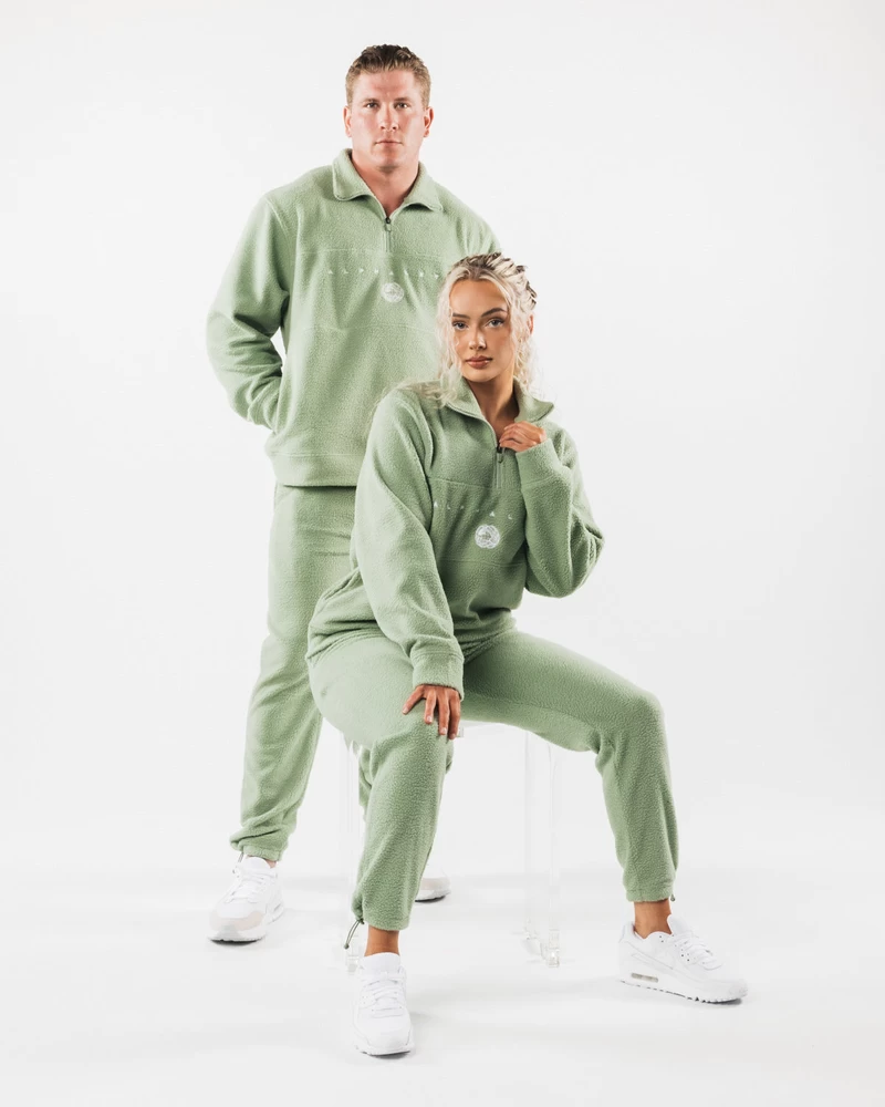 Alphalete King Quarter Zip - Sage