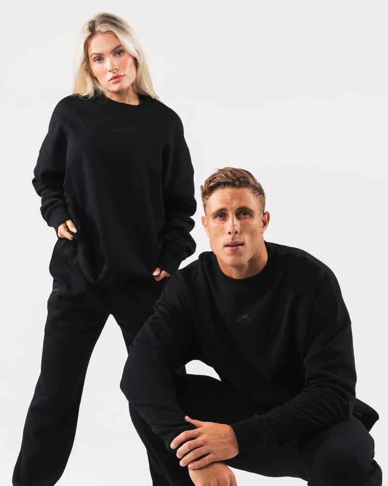 Alphalete Origin Crewneck - Black