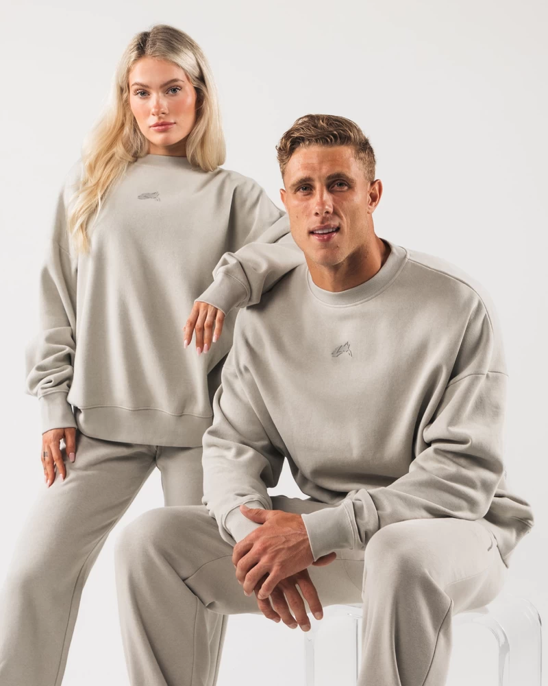 Alphalete Origin Crewneck - Overcast