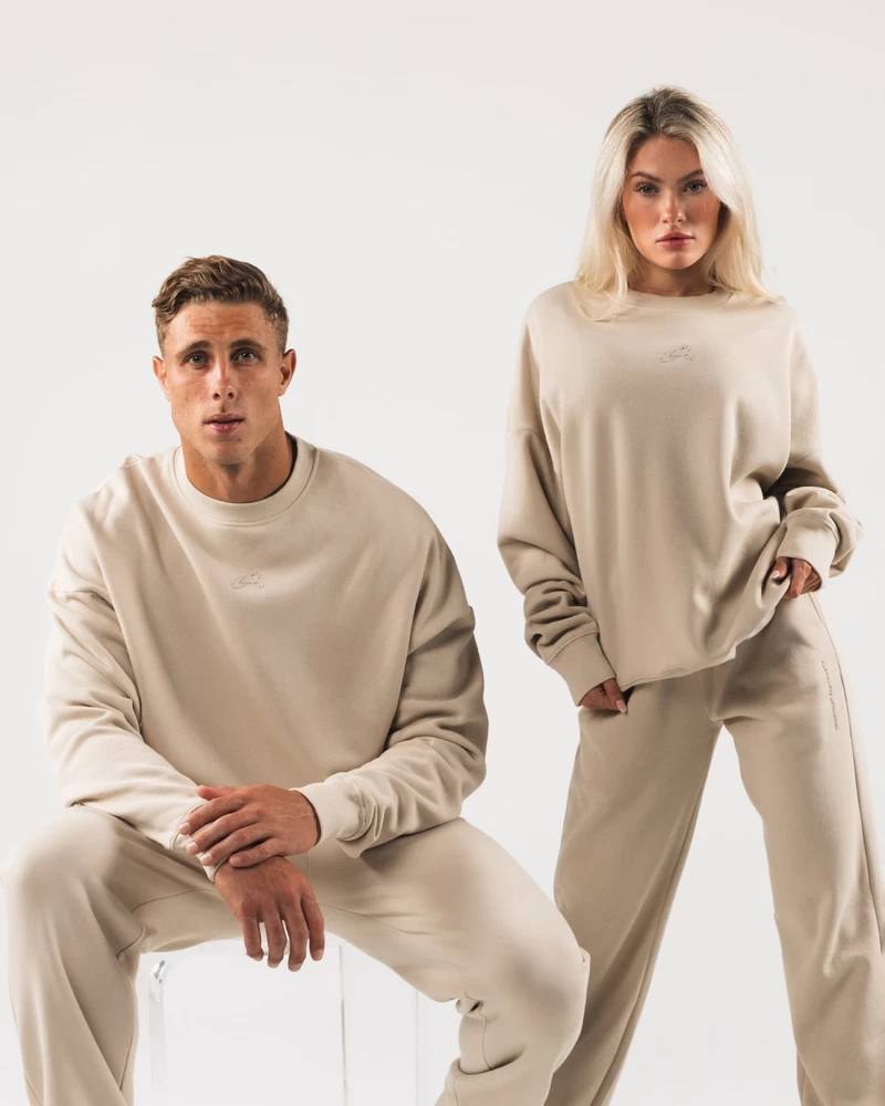 Alphalete Origin Crewneck - Sea Salt