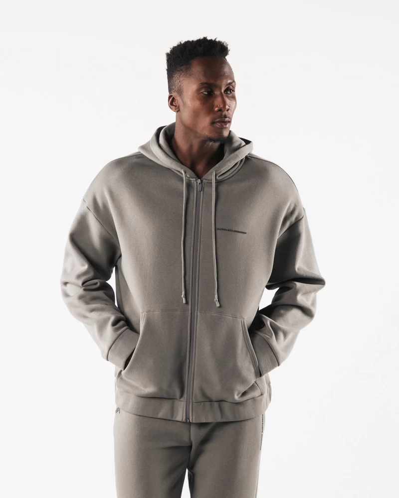 Alfalet Kökenli Fermuarlı Ceket - Sterling