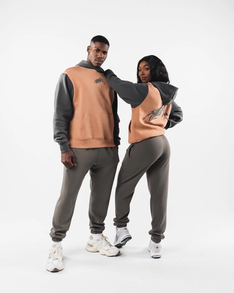 Alphalete Stencil Hoodie - Clay