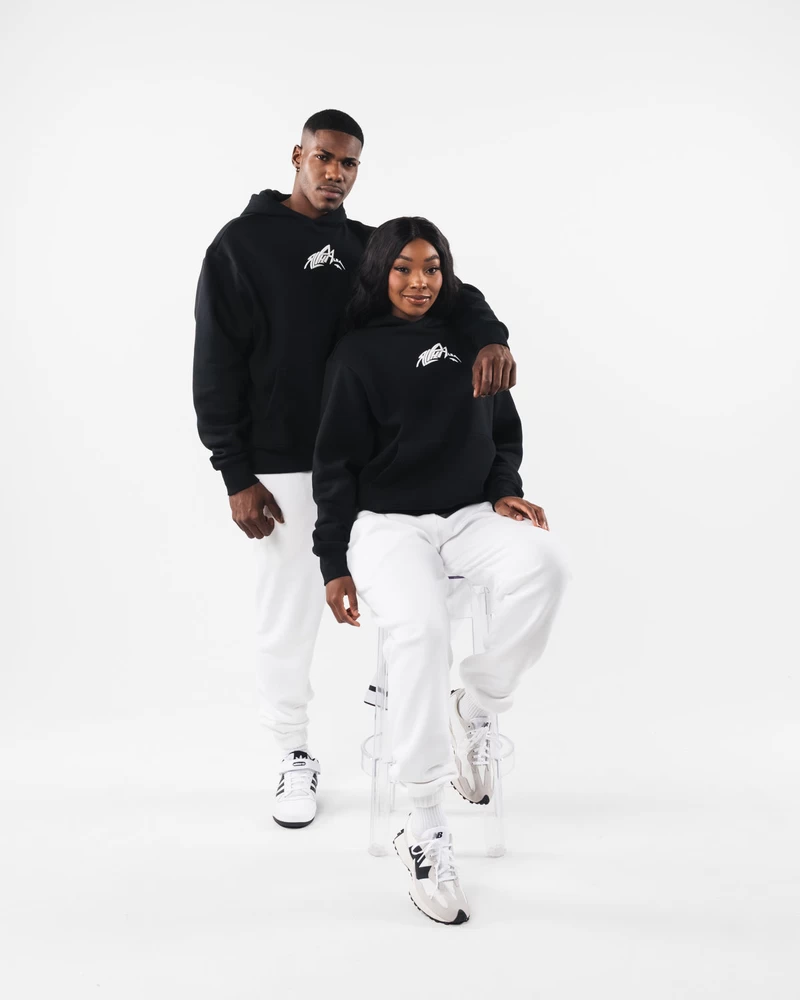 Alphalete Stencil Hoodie - Black