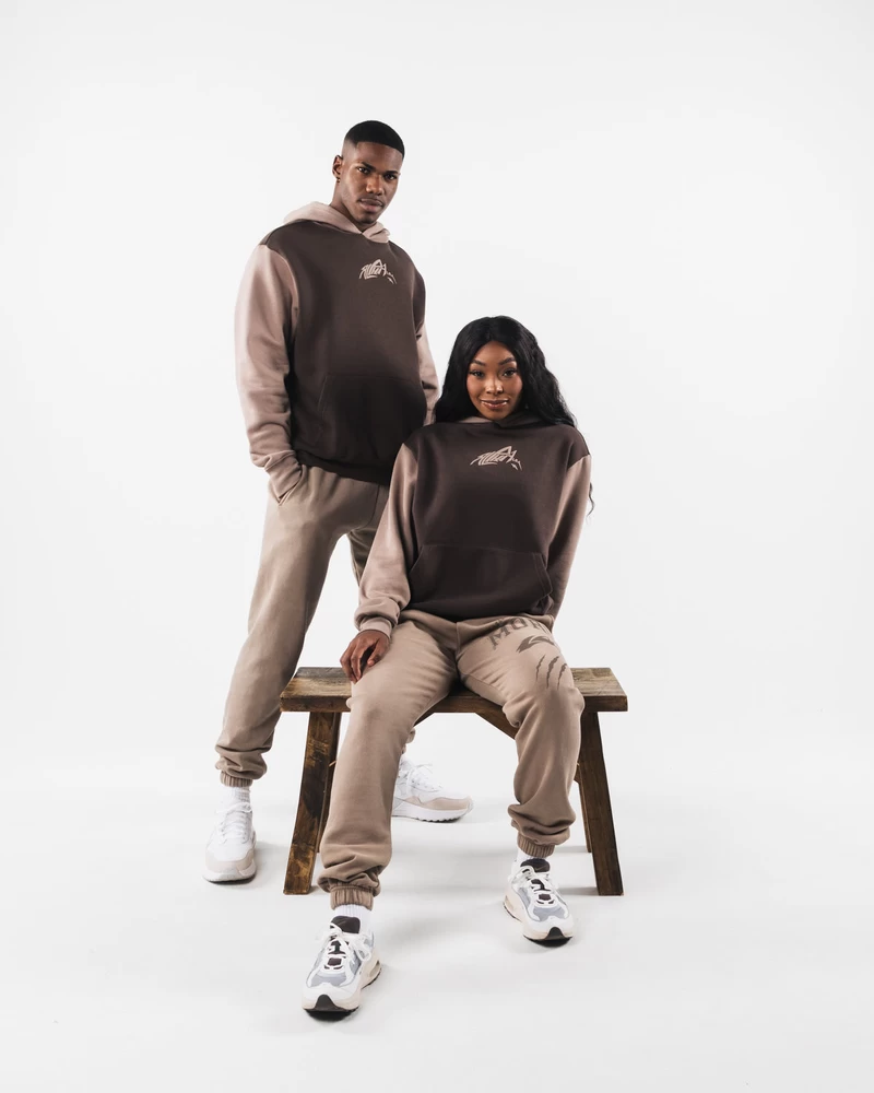 Alphalete Stencil Hoodie - Cashmere