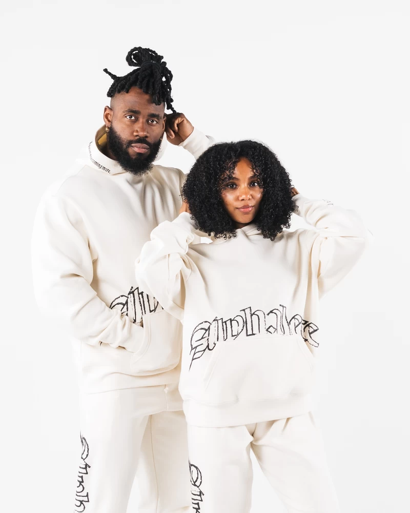 Alphalete Script Hoodie - Ivory