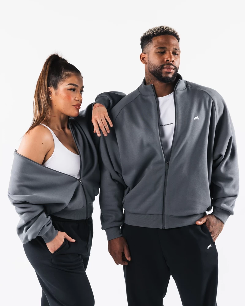 Alphalete Crest Zip Up - Ash