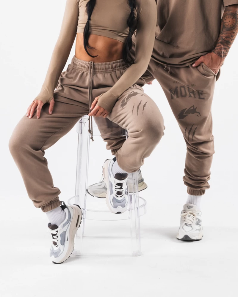 Alphalete Earth Dye Graphic Jogger - Mudstone