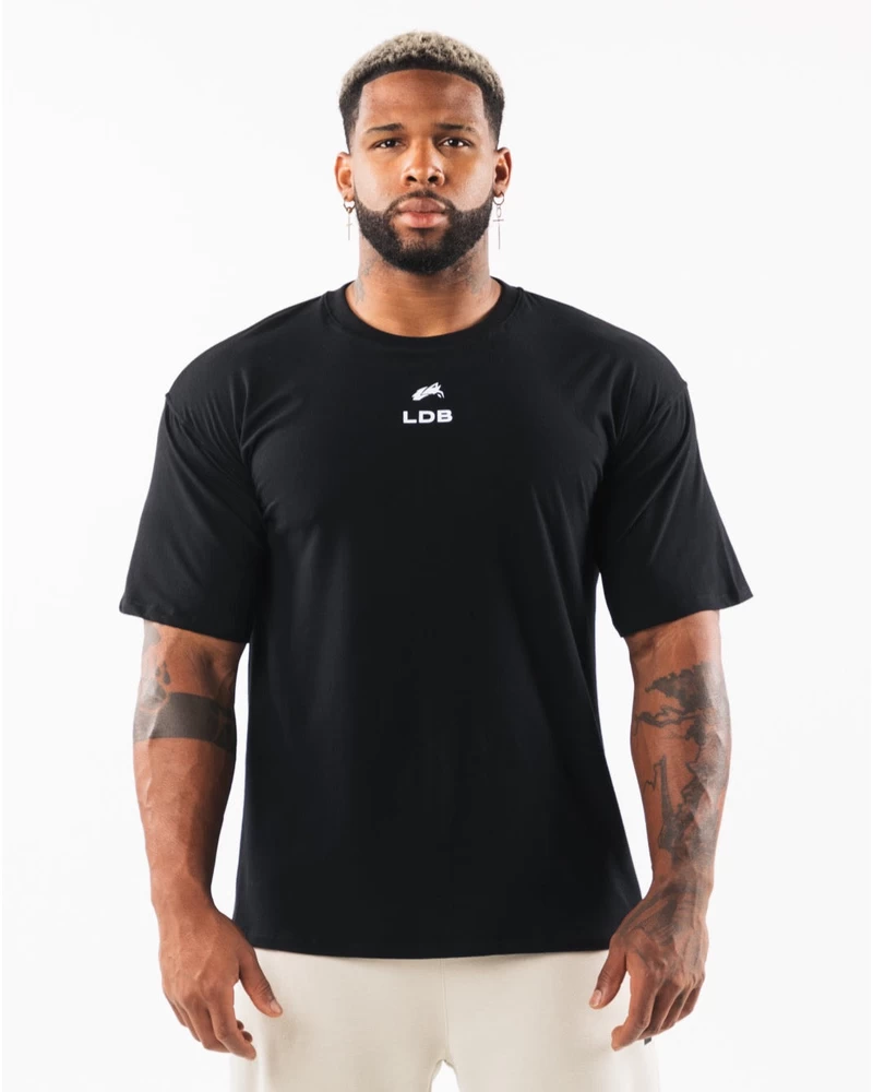 Alphalete Brushed Crest Tee - Black