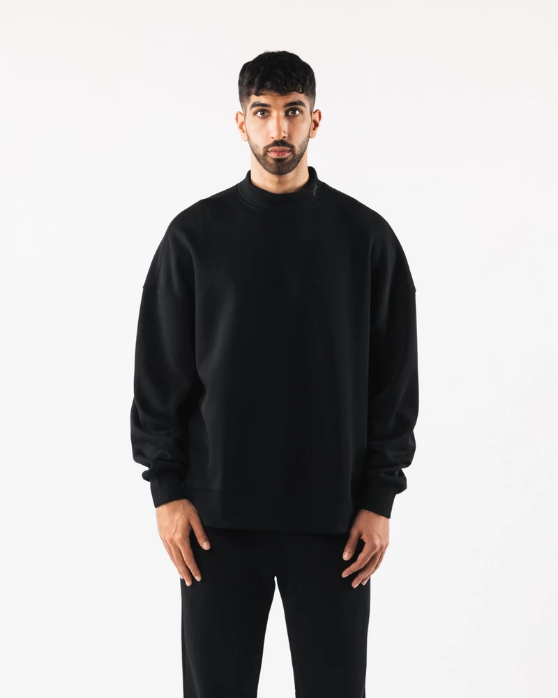 Alphalete Origin Mock Neck LS - Black