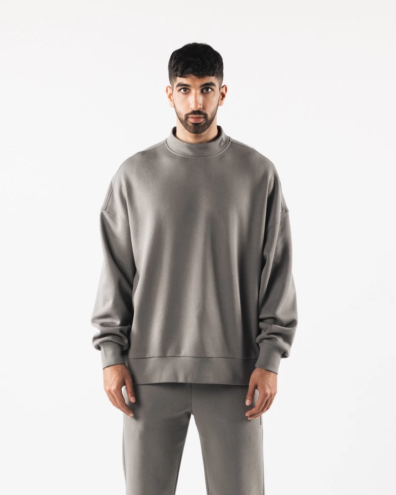 Alphalete Origin Mock Neck LS - Sterling