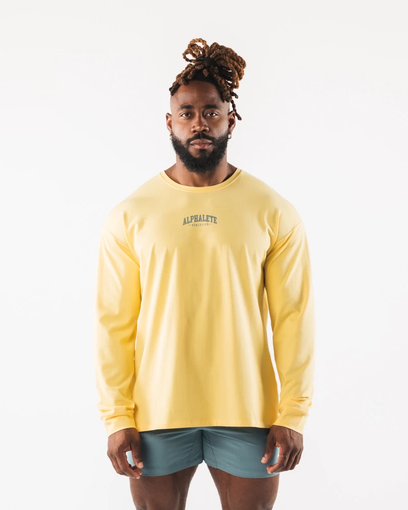 Alphalete Aa Paisley Print Ls T-shirt - Gul