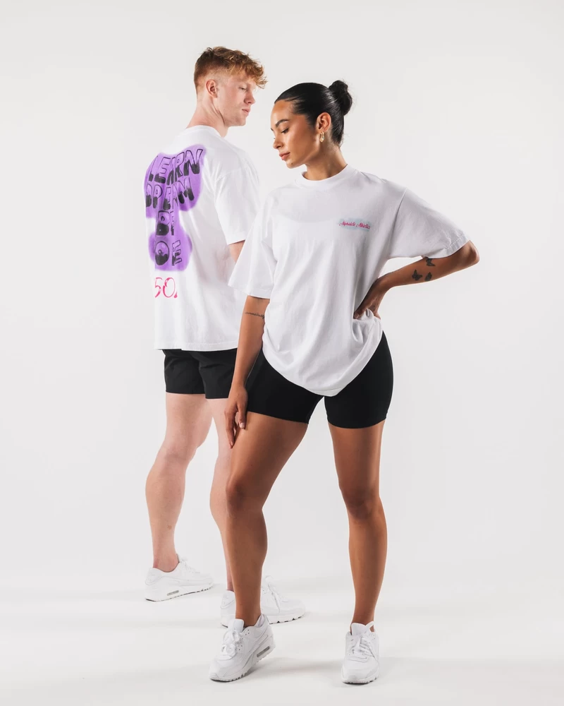 Alphalete Graffiti T-shirt - Hvid