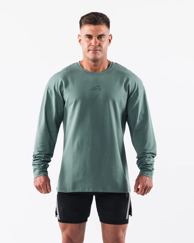 Alfalet Volčja Glava Ls Tee - žajbelj