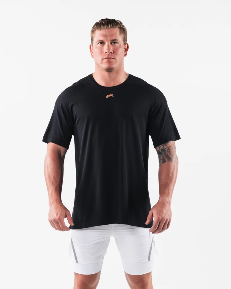 تي شيرت Alphalete Wolf Head Airtech - أسود
