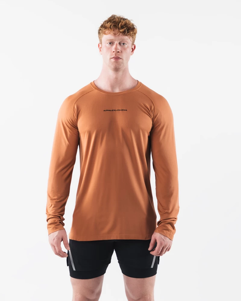 Alphalete AA Airtech LS Tee - Alloy Orange