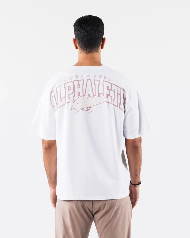 Alphalete Stadium Tee - White