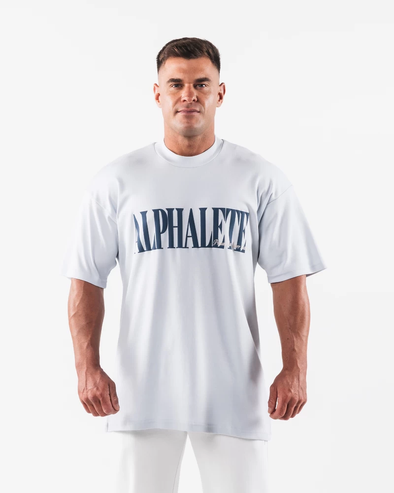 Alphalete Republic T-shirt - Halogen Blå
