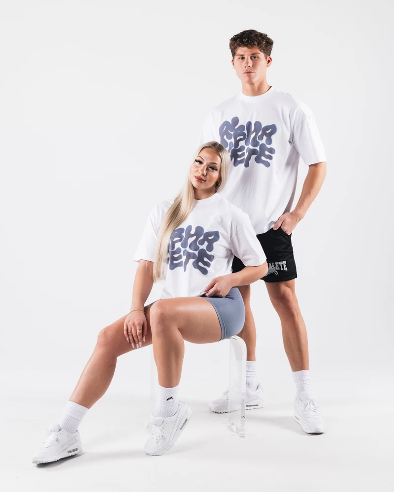 Alphalete Radial Blur Tee - White