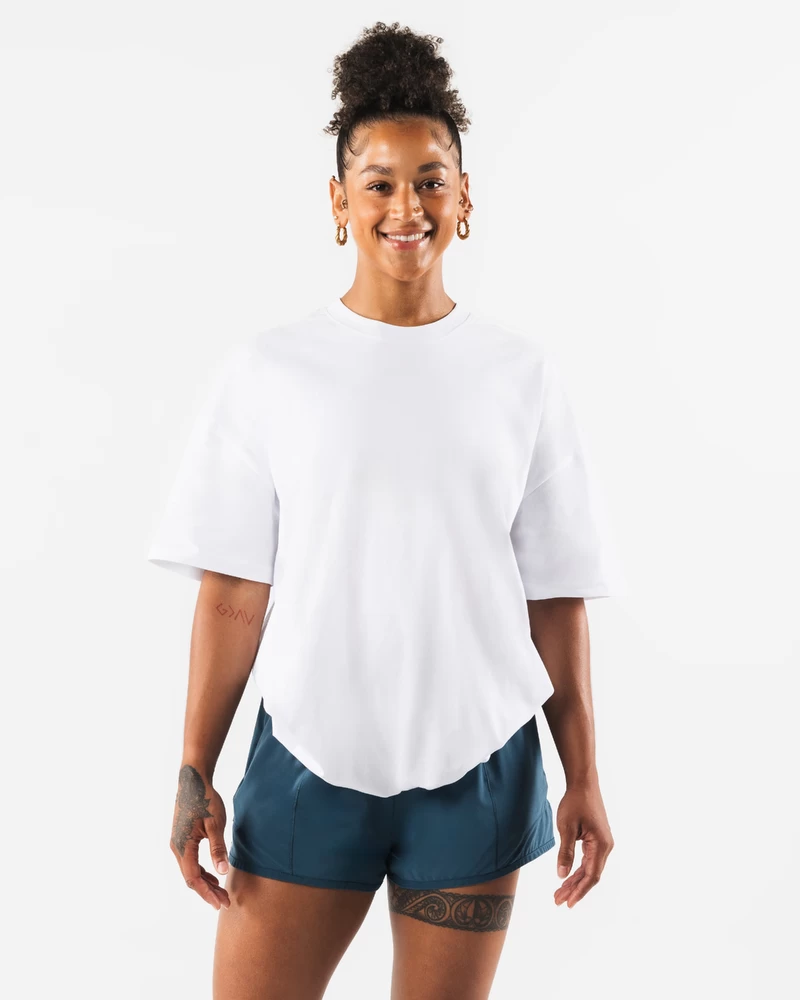 Alphalete Particle Tee - White
