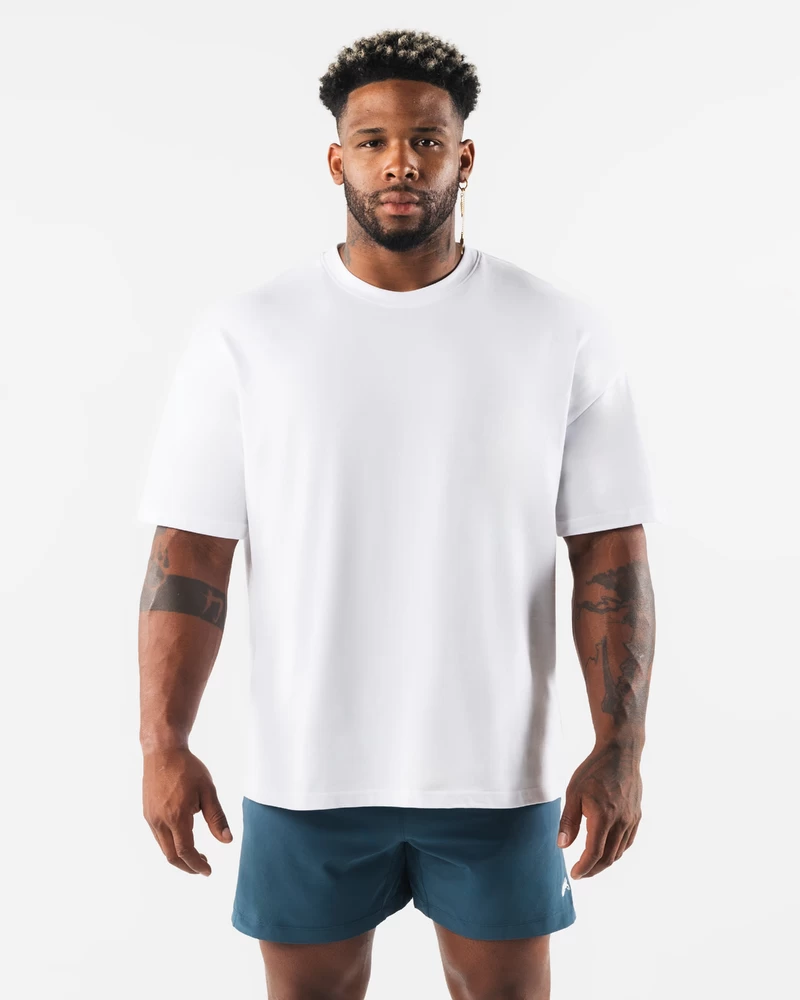 Alphalete Particle Tee - White