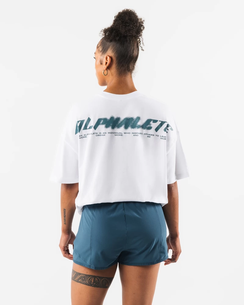 Alphalete Particle Tee - White