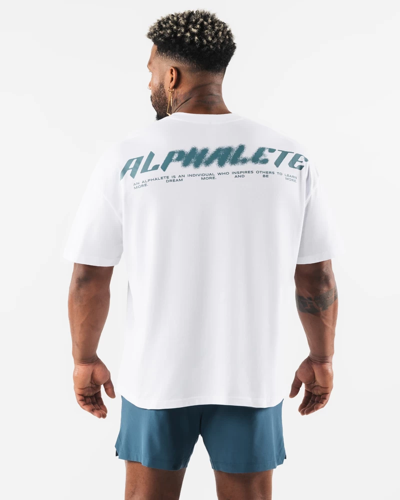 Alphalete Particle Tee - White
