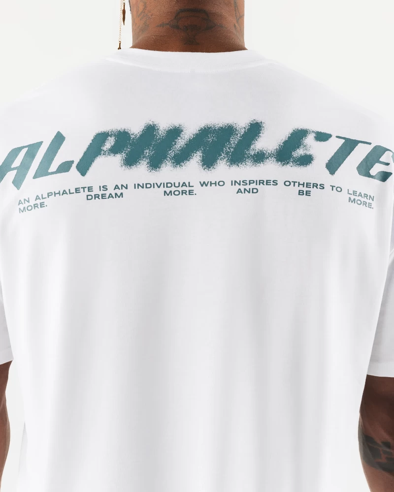 Alphalete Particle Tee - White