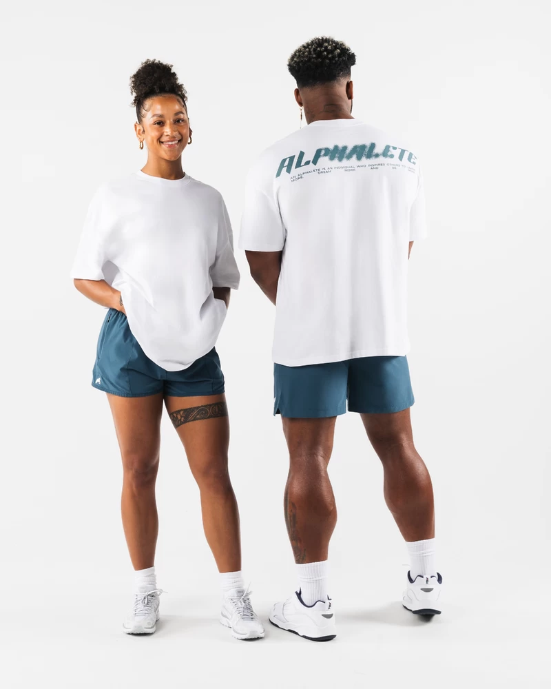 Alphalete Particle Tee - White