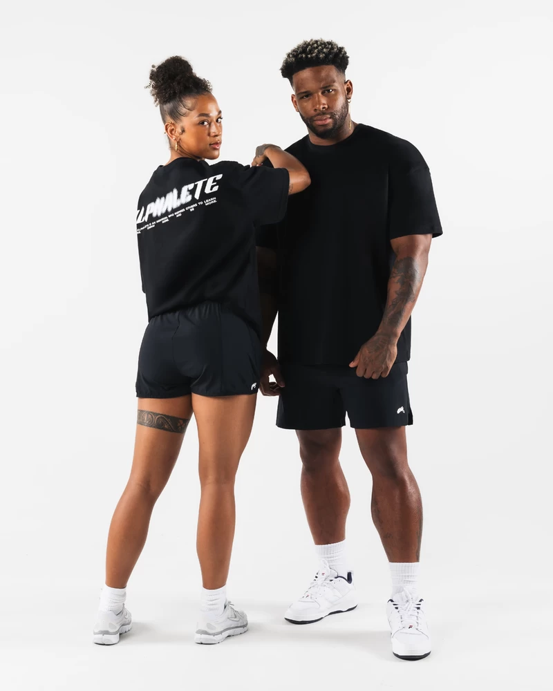 Alphalete Particle Tee - Black