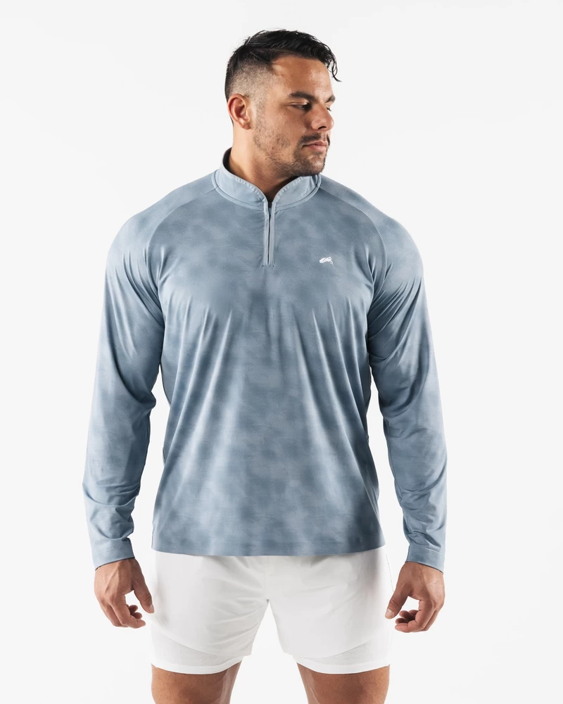 Alphalete Racer Quarter Zip - Slate Print