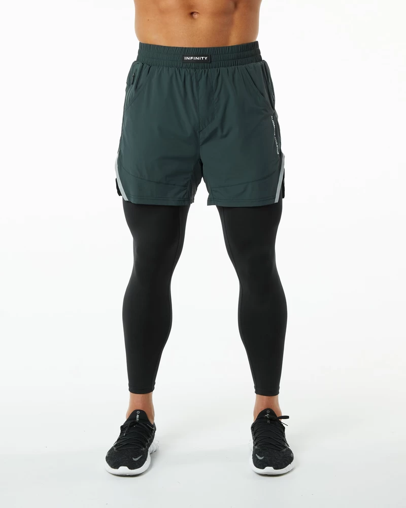 Alphalete Infinity 2-in-1 Speed Short 5.5" - Hunter Green