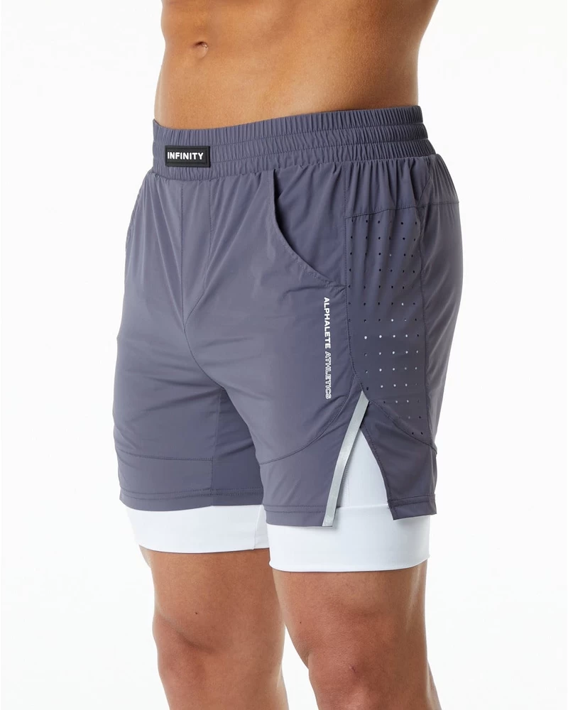 Alphalete Infinity Speed Short 5.5" - Muted Purple