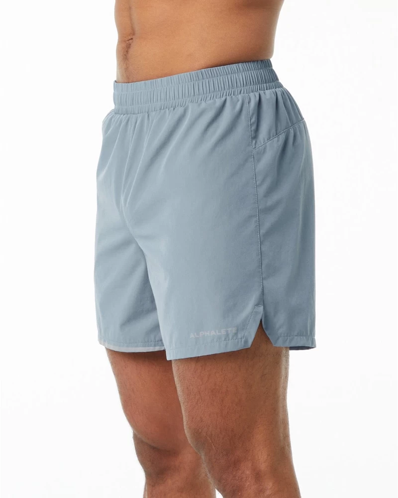 Alphalete Core Stride Short 5” - Fog Blue