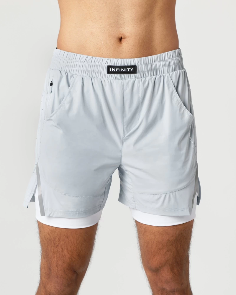 Alphalete Infinity Speed Short 5.5" - Cloud Grey