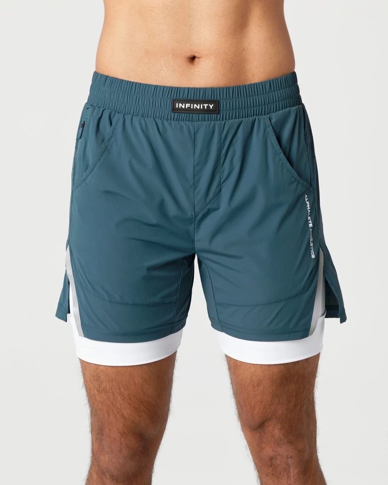 Alphalete Infinity Speed Short 5.5" - Ocean