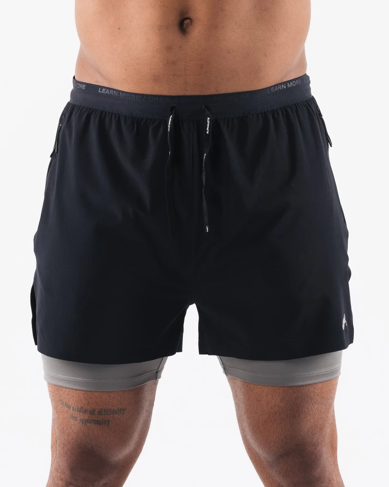 Alphalete Elite Swift Short 5" - Black