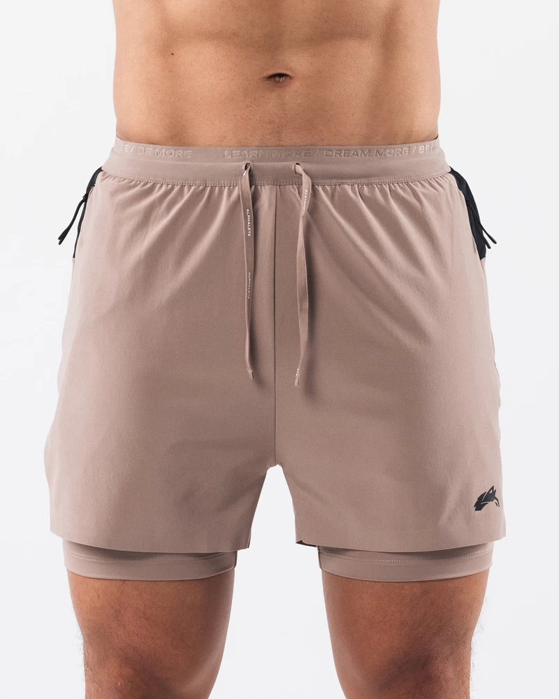 Alphalete Elite Swift Short 5" - Sand