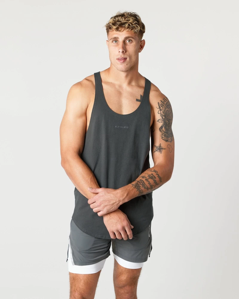 Alphalete Heavy Cotton Core Stringer - Shadow
