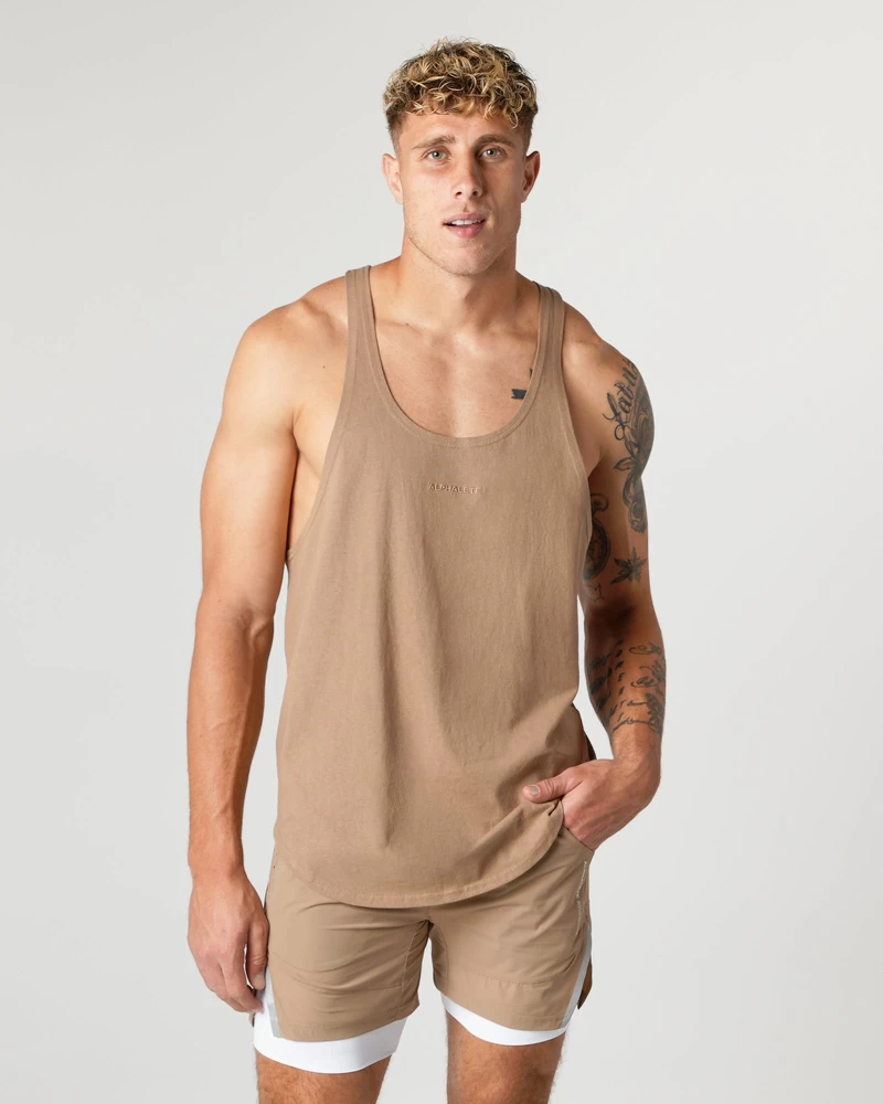 Alphalete Heavy Cotton Core Stringer - Chai