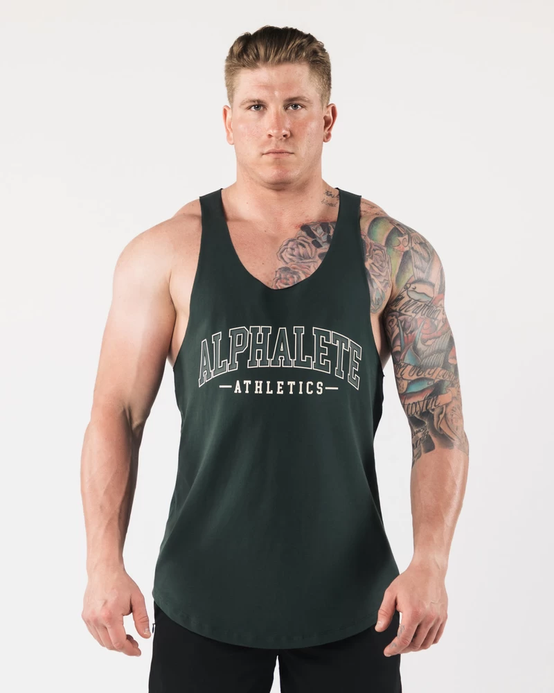 Alphalete AA Raw Cut Tank - Evergreen